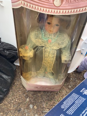 Value of a Collectible Memories Porcelain Doll - doll in box