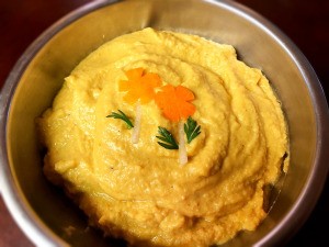 Japanese Inspired Hummus in bowl