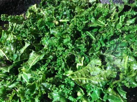 Kale in pan
