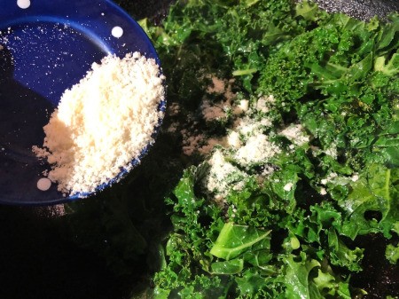 Parmesan added to Kale