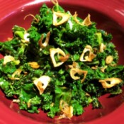 Garlic Chip on Parmesan Kale