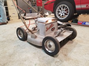 Value and Info of a Scott's Electric Lawn Mower - aluminum colored vintage electric mower