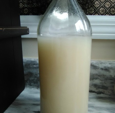Rice Milk in bottle