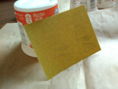 Up-cycled Seedling Pots - sand plastic containers or can and wipe off dust