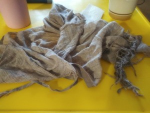 Restoring a Childhood Blanket - very old worn blanket
