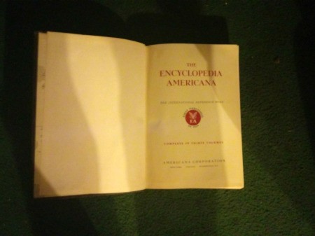 Value of Encyclopedia Americana - cover page