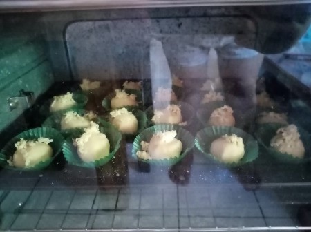 baking Mochi Cheese Buns