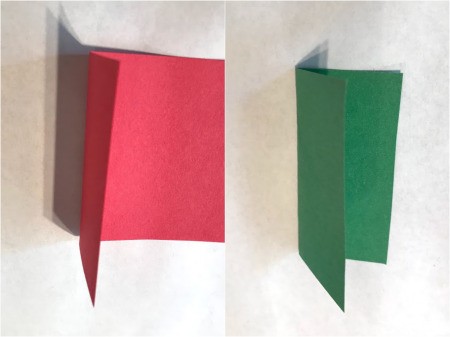 Making a Kid's Paper Butterfly Bracelet - fold the square