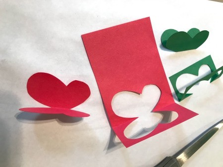 Making a Kid's Paper Butterfly Bracelet - cut out a butterfly shape