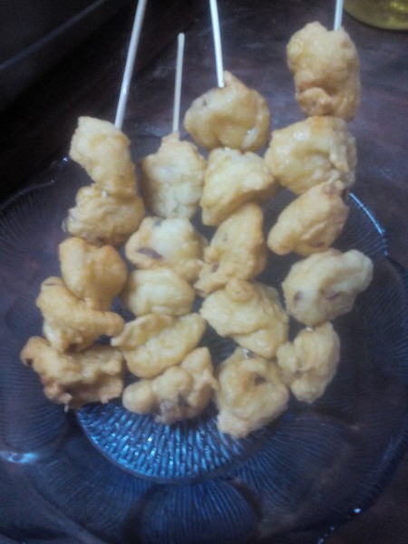 Flour Balls on skewers
