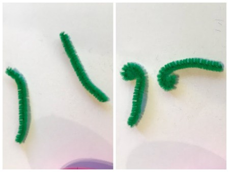 Plastic Egg Fireflies - cut another pipe cleaner to make the antennae