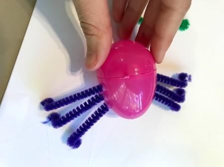 Plastic Egg Fireflies - all 6 legs in place