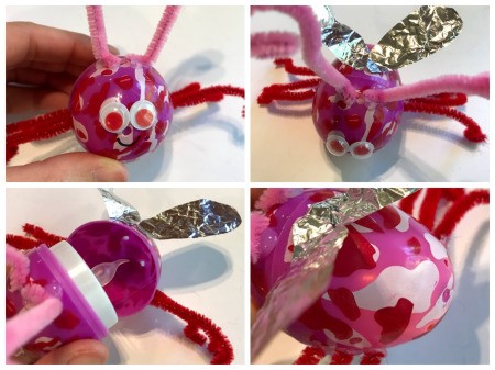 Plastic Egg Fireflies - other firefly with light pointing to the back