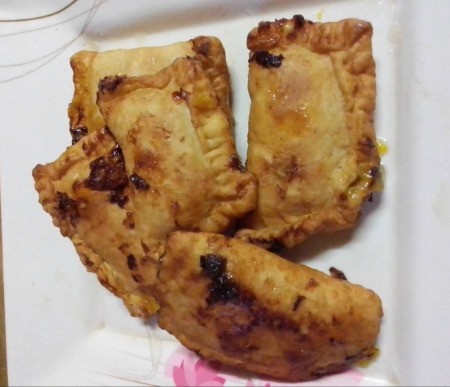 Mango Pocket Pies on plate