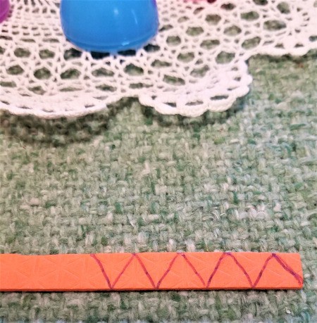 Baby Chick Easter Hat - draw triangles on foam for beaks