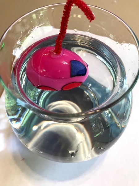 Submarine Craft and Experiment - place the submarine in the water