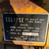 Value of an Eclipse Reel Mower - metal tag on mower