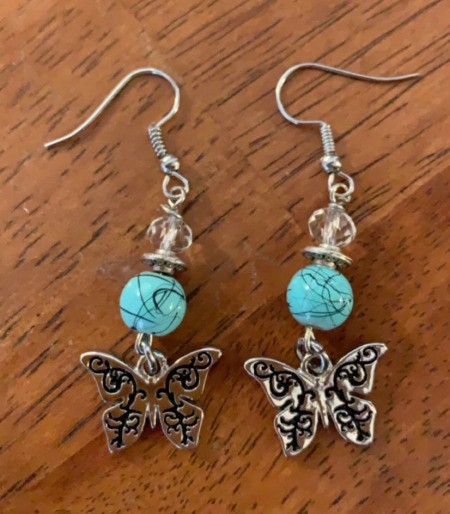 Handmade Earring Business Name Ideas - silver butterfly earrings