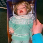 Value of an Ashley Belle Porcelain Doll - crying baby doll