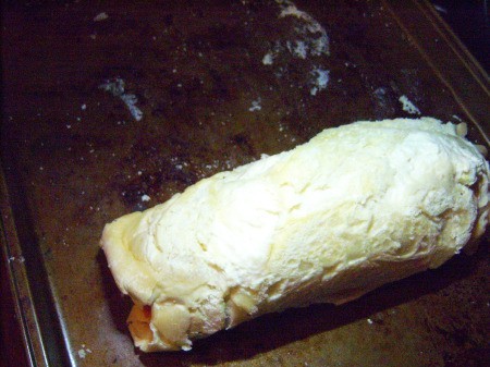 Mozerella Ham Swirl Bread