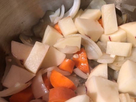 Pea Soup from Braising Liquid
