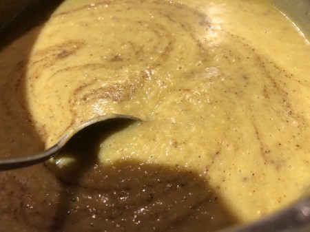 soup returned to pot