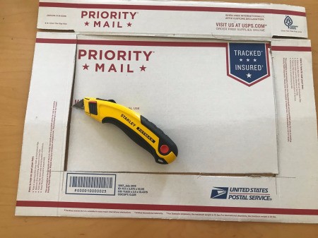 DIY Privacy Screen for Windows - use a box cutter