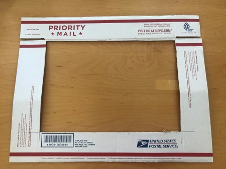 DIY Privacy Screen for Windows - center cut out of the frame