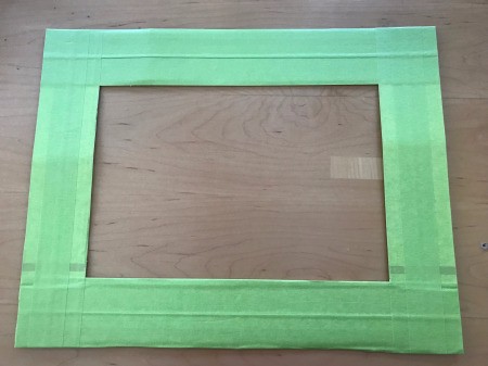 DIY Privacy Screen for Windows - green frame