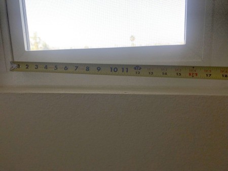 DIY Privacy Screen for Windows - measure across the bottom