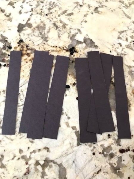 Paper Spider Hat - cut in half