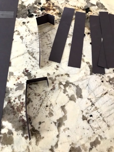 Paper Spider Hat - fold strips to make spider legs