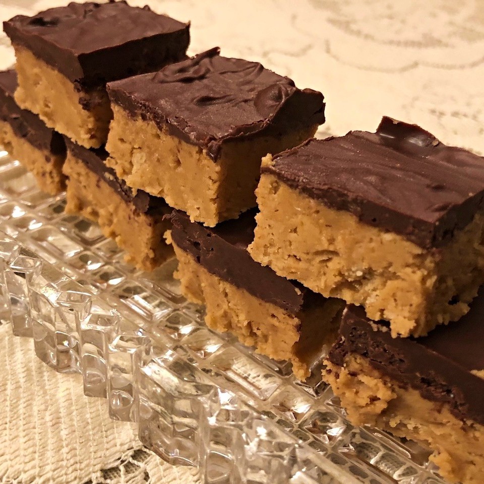 No-Bake Chocolate Peanut Butter Squares | ThriftyFun