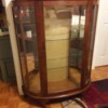 Determining the Age of This Curio Cabinet - curio cabinet with glass front and sides