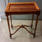 Value of an Old Wooden Table - four legged table with decorative bracing