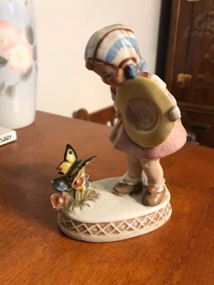 Identifying a Vintage Figurine from Germany - girl with butterfly on flowers