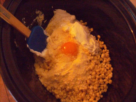 adding egg to Crock Pot