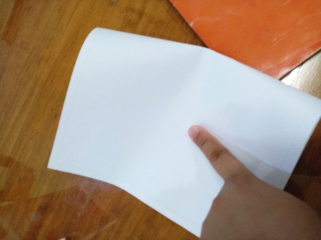 Tie Dye Notebook Cover - fold paper in half