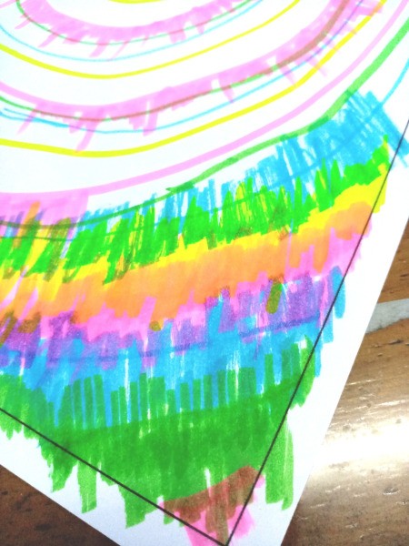 Tie Dye Notebook Cover - continue with other colors allowing them to blend