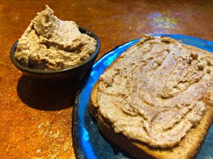 Banana Walnut Spread on bread