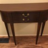 Value of a Mersman Table - table with partially straight sides, similar to a half moon console table