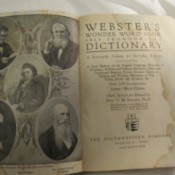Value of a 1940 Webster's Dictionary - title page