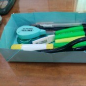 How to Make a Paper Office Supplies Container - paper office supply container