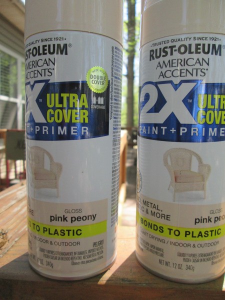 Use Spray Paint to Have a Choice in Planter Colors - two cans of spray paint