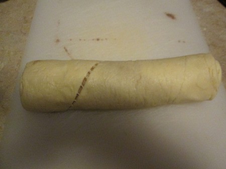 rolled up dough loaf