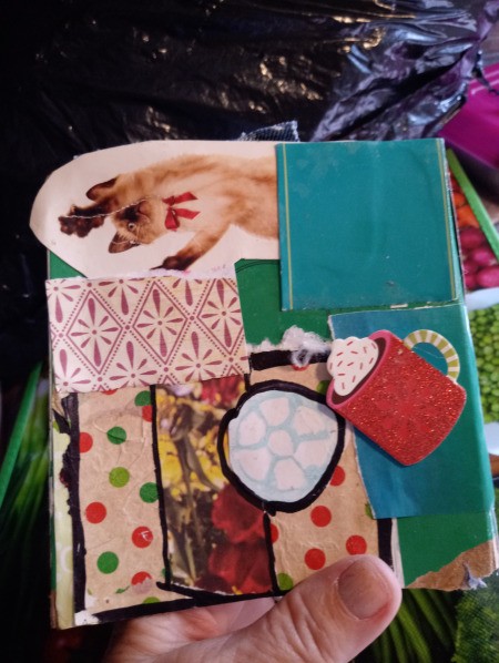 Upcycled Sliding Drawer from a Soda Box - another side