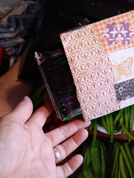 Upcycled Sliding Drawer from a Soda Box  - drawer