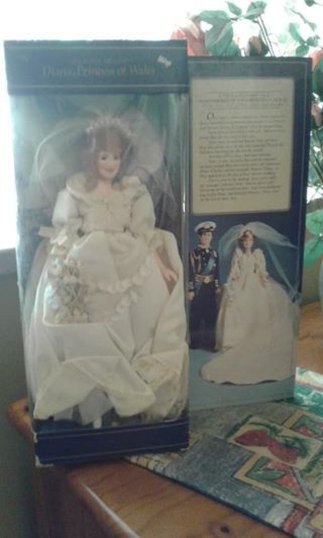 Princess Diana Porcelain Doll Wedding Dress Princess Diana Royal 