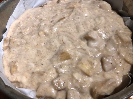 putting in baking pan