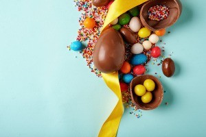 Candy eggs for Easter